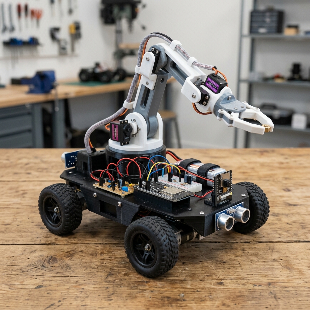TITAN-V2 Rover with 6-axis robotic arm